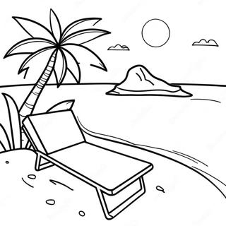 Abgelegener Inselstrand Ausmalbild 105614 43173