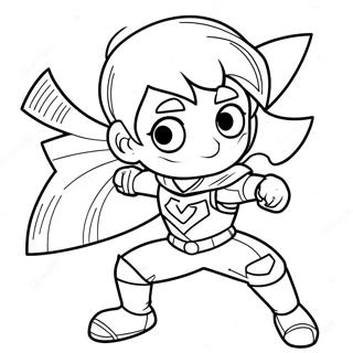 Anime Junge Im Superheldenkostum Ausmalbild 105821-43336