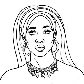 Cardi B Ausmalbild 105845-43345