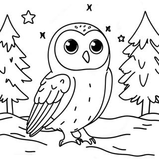 Hedwig Im Winterwunderland Ausmalbild 105875 43383