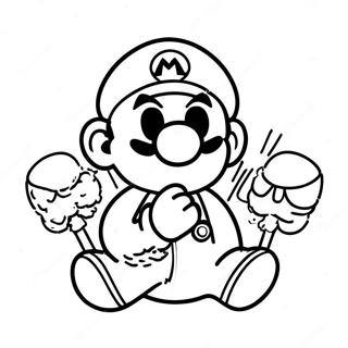 Mario Power Ups Ausmalbilder