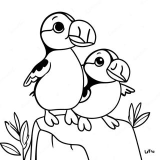 Frohliche Puffin Rock Freunde Ausmalbild 106209 43637