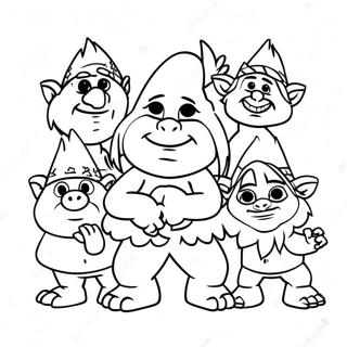 Trolls Band Together Floyd Ausmalbild 106335-43726