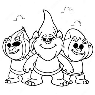 Trolls Band Together Floyd Ausmalbild 106335-43728