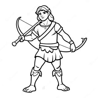 Tapferer David Mit Einer Schleuder Ausmalbild 106671 43998