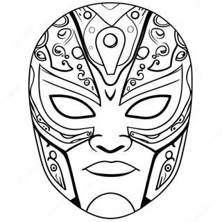 Rey Mysterio Masken Ausmalbild 106720-44029