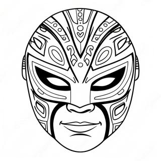 Rey Mysterio Masken Ausmalbild 106720-44030