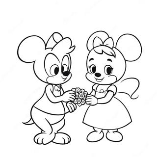 Valentinstag Disney Ausmalbild 107076-44306