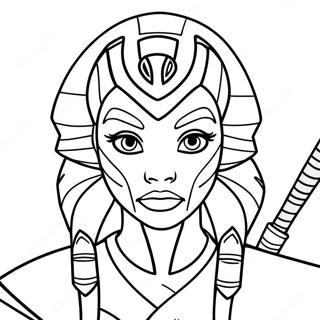 Ahsoka Tano Ausmalbild 107254-44450