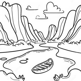 Schokoladenfluss Abenteuer Ausmalbild 107282-44477