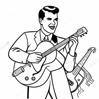 Rock And Roll Musik Der 1950er Jahre Ausmalbild 107307 44500
