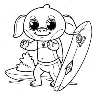 Zuma Mit Surfbrett Ausmalbild 107514-44661