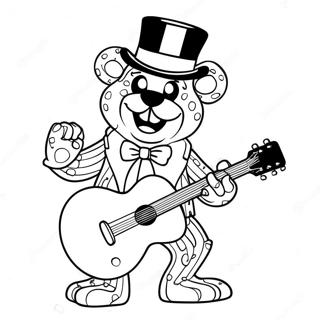 Glamrock Freddy Im Konzert Ausmalbild 107593-44727