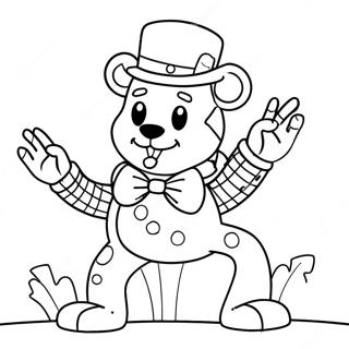 Glamrock Freddy Ausmalbilder