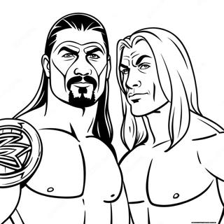 Dynamisches Wwe Tag Team Ausmalbild 107720 44825
