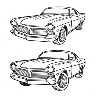 Drag-Rennwagen Ausmalbilder