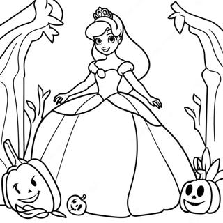 Disney Prinzessin Halloween Ausmalbilder