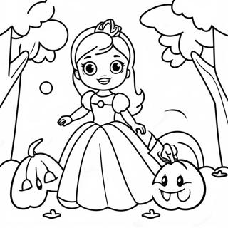 Disney Prinzessin Halloween Ausmalbild 108022-45051