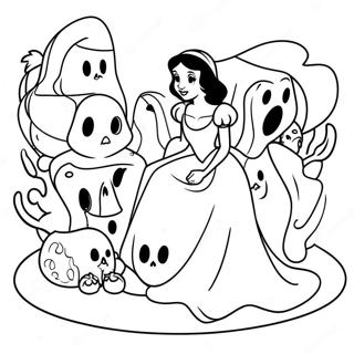 Disney Prinzessin Halloween Ausmalbilder