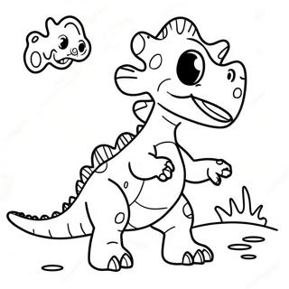 Frohliches Pop It Dinosaurier Ausmalbild 108129-45142