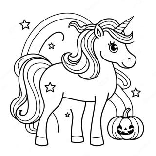 Halloween Einhorn Ausmalbild 108152-45150