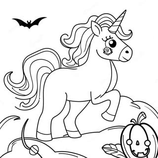 Halloween Einhorn Ausmalbild 108152-45152