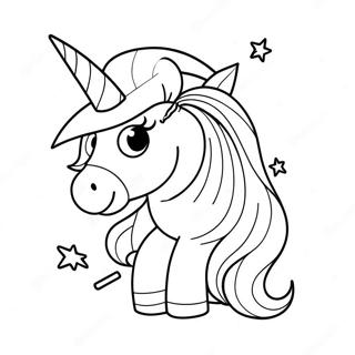 Halloween-Einhorn Ausmalbilder