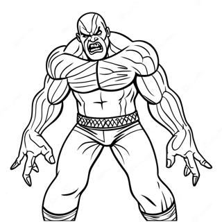 Wwe The Fiend In Aktion Ausmalbild 108337-45302