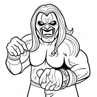 Wwe The Fiend In Aktion Ausmalbild 108337-45303