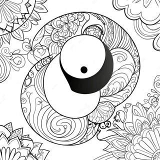 Yin Yang Symbol Ausmalbild 108360-45312