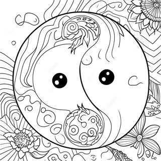Yin Yang Ausmalbilder