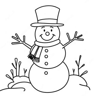 Januar Schneemann Ausmalbild 108413-45358