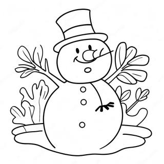 Januar Schneemann Ausmalbild 108413-45359