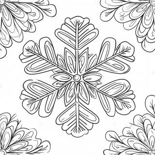 Januar Schneeflocken Ausmalbild 108414-45361