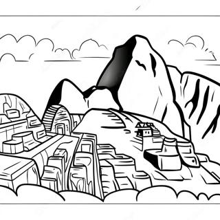 Lebhaftes Machu Picchu Ausmalbild 108568 45486