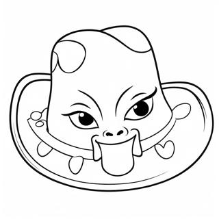 Lustiger Cowboyhut Mit Tiergesichtern Ausmalbild 109059-45865