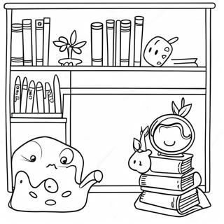 Verspielt Regal Ausmalbild 109161-46004