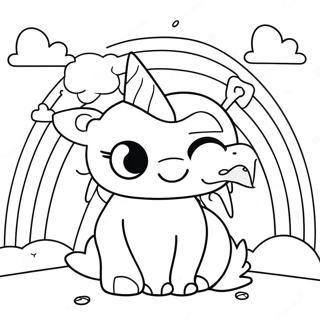 Lila Regenbogen Freunde Ausmalbild 109185-46016