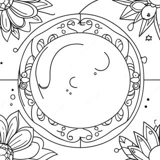Verzaubernde Mondphasen Ausmalbild 109751 46462