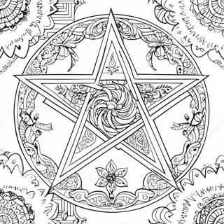 Komplexes Pentakel Design Ausmalbild 109753-46470