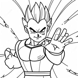 Vegeta Mit Energieblitz Ausmalbild 110009 46667