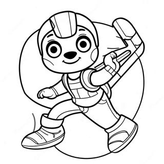 Ryder In Aktion Ausmalbild 110058-46699