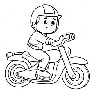 Ryder Auf Seinem Fahrzeug Ausmalbild 110060-46705