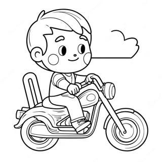 Ryder Auf Seinem Fahrzeug Ausmalbild 110060-46706