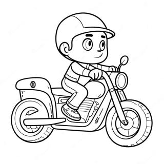 Ryder Auf Seinem Fahrzeug Ausmalbild 110060-46707