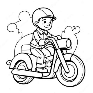 Ryder Auf Seinem Fahrzeug Ausmalbild 110060-46708