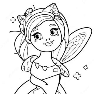 Glitzernde Barbie Fee Mit Zauberstab Ausmalbild 110136 46763