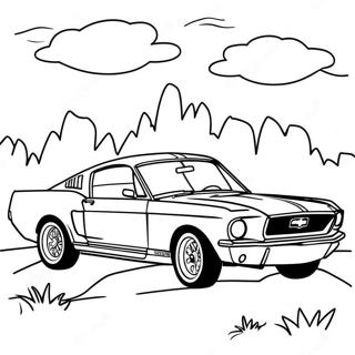 Mustang Ausmalbild 110186-46793