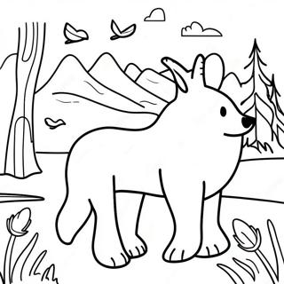 Abenteuerliche Alaskische Tierwelt Ausmalbild 110242 46849