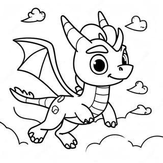 Spyro Fliegt Durch Den Himmel Ausmalbild 110291-46879